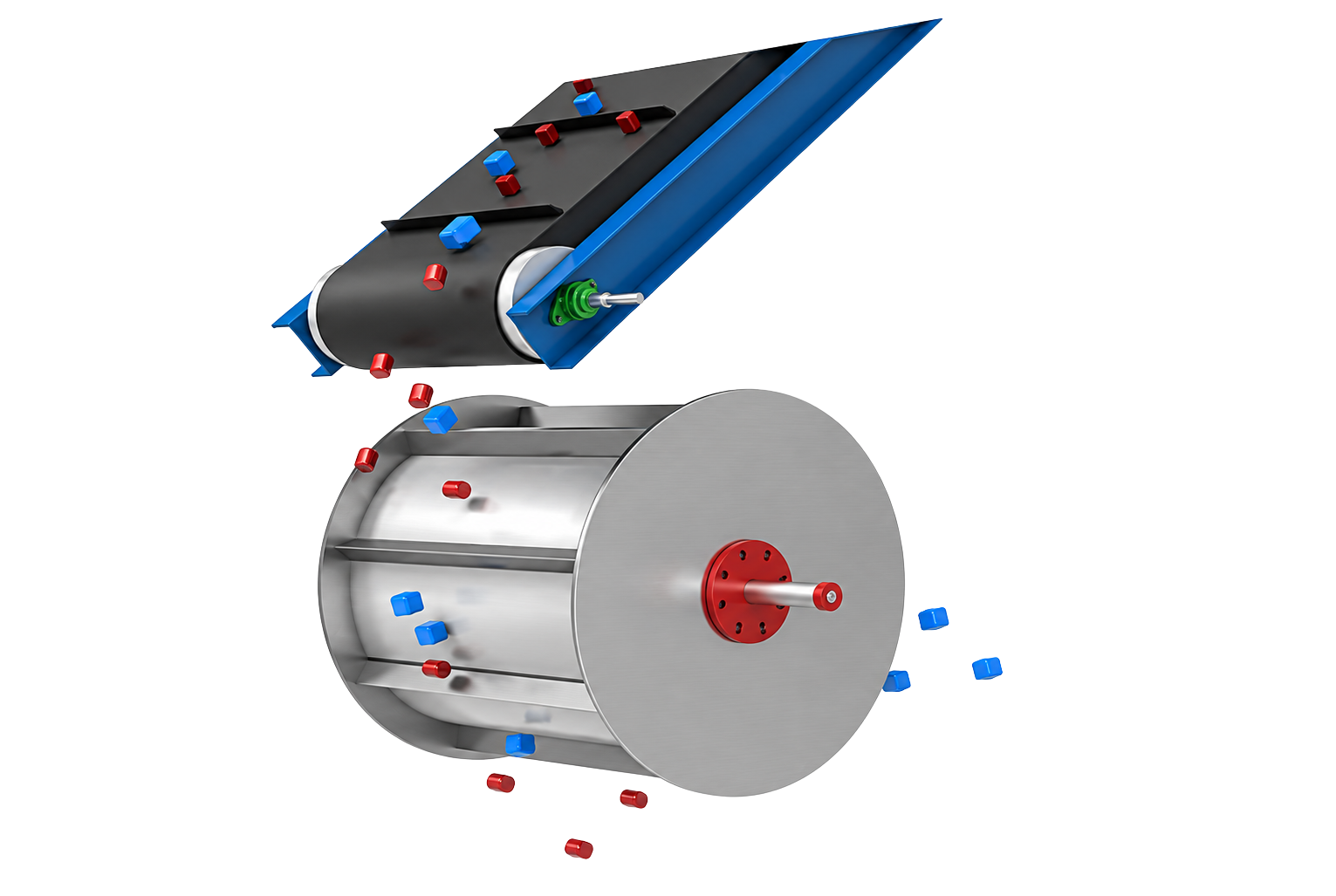 Heavy-Duty Magnetic Drum Separator